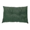 Coussin Rectangulaire En Velours Côtelé Vert, 16'' X 24''