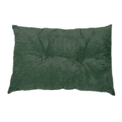 Coussin Rectangulaire En Velours Côtelé Vert, 16'' X 24''