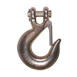 Crochet Coulissant à Manille Avec Loquet De 1/4", Plaqué Zinc Doré, Grade 70