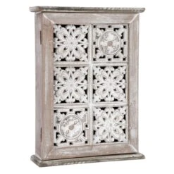 Boite à Clés Murale Au Design Antique, 8" X 3" X 11"