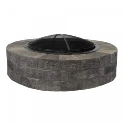 Foyer Extérieur Rustico De 47'', Gris Charbon