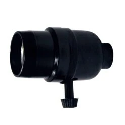 Douille à Bouton Rotatif, Noir