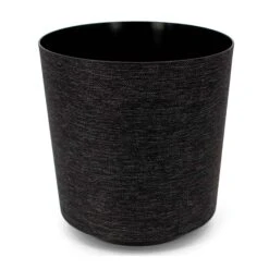Jardinière Gama Avec Textile Noir, 8'' X 8''