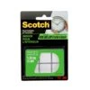 Scotch Ensemble De 12 Attaches Carrées Autocollantes En Velcro Pour L’intérieur De 7/8" X 7/8", 3 Lb (blanc)