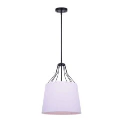 Canarm Luminaire Suspendu à 1 lumière Anton, 13" X 20,5" à 68,5"