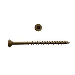 Vis Brune Pour Bois Traité #8 X 3", 250 Unités