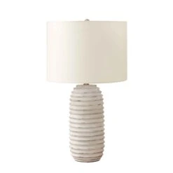 Monarch Specialties Lampe De Table En Résine, Ivoire, 28"