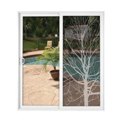 Moustiquaire Décoratif Avec Motif D'arbre, 36'' X 84''