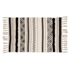 Tapis Tissé Avec Imprimé Aztèque, 40" X 24"