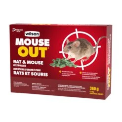 Rodenticide En Granules Pour Rats Et Souris Wilson MOUSE OUT, 360 G (6 X 60 G)