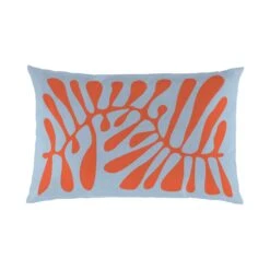 Coussin D'extérieur Imprimé Et Tissé, 12'' X 18'' (feuilles Géniales)