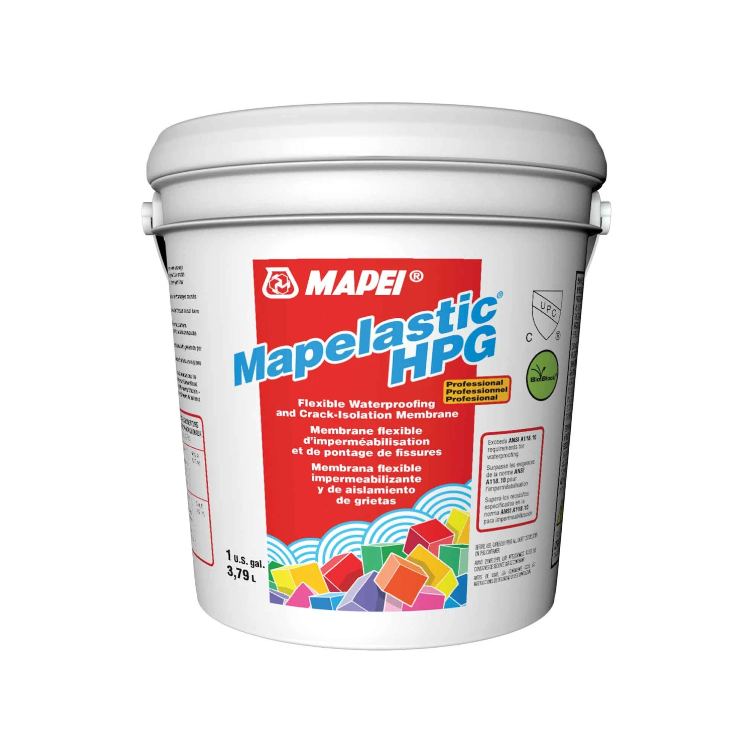 Membrane Flexible D’imperméabilisation Et De Pontage De Fissures Maplelastic HPG, 3,79 L 3 Membrane Flexible D’imperméabilisation Et De Pontage De Fissures Maplelastic HPG, 3,79 L