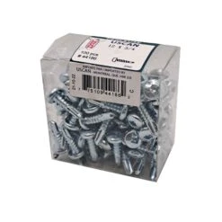 Vis Autoperceuse à Tête Ronde Plaquée Zinc "Tek" Pour Le Métal, #12-14 X 3/4" (100 Unités)