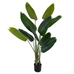 Bananier Artificiel En Pot à 10 feuilles, 60"