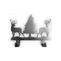 Crochet Double En Forme De Chevreuil, 9,5" X 7,5"