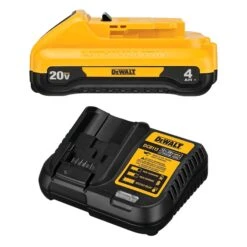 DeWALT Trousse De Démarrage Avec Chargeur Et Batterie Compacte 20 V Max 4.0-Ah