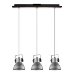 EGLO Luminaire Suspendu Sur Tige Barnstaple à 3 Lumières Linéaires