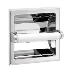 Porte-papier Hygiénique Encastré SUNGLOW Au Fini Chrome