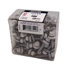 Vis à Tôle à Tête De Couleur Blanche, #9 X 1" (100 Unités)