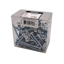 Vis à Bois à Tête Plate De Couleur Blanche, #8 X 2" (100 Unités)