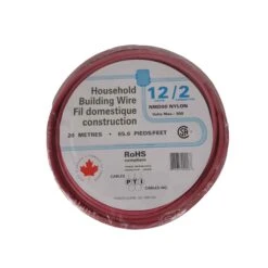 Fil Domestique De Construction NMD90 12/2 En Rouge, 20 M