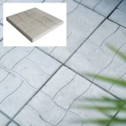 Dalle Pavé Gris Pâle, 18'' X 18''