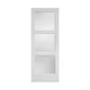 METRIE Porte Française De Style Shaker à 3 Verres Laminés Avec Apprêt Blanc, 28' X 80'' -GAGNON Quincaillerie ef762c3089973246226718ccefb4c37c798fb817 74671495 001