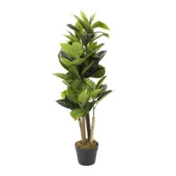 Plante Artificielle Hevea à 66 Feuilles, 35"