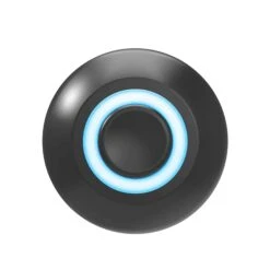 Sonnette Filaire Ronde à Bouton-poussoir éclairé, Noir