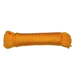 Corde De Polyester Tressée En Losange De 5/32'', Orange - 45'
