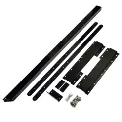 Connecteur Et Poteau Pour Limon En Aluminium Collection 11, Noir