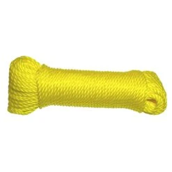 Corde De Polypropylène Torsadée De 1/4'', Jaune - 50'