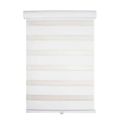 Store Sans Cordon En Polyester Blanc, 24" X 84"