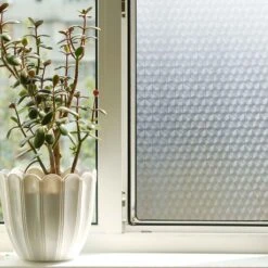 Film Auto-adhésif Pour Fenêtre à Motif De Losange, 78,74" X 17,71"