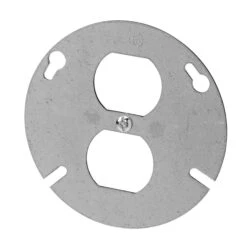 Plaque De Recouvrement Ronde Pour Boîte Octogonale Avec Ouverture Duplex, 4''