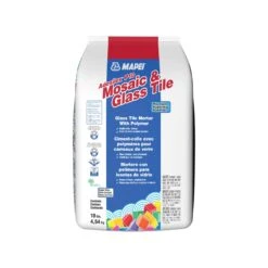 Ciment-colle Blanc Avec Polymères Pour Carreaux De Verre Et Mosaïque Adesilex P10, 10 Lb