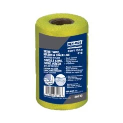 Ficelle De Maçon En Nylon Tressé #18, Jaune - 500'