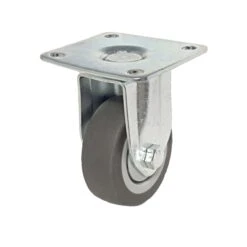 Roulette Fixe à Usage Général En Caoutchouc Thermoplastique Gris De 2''