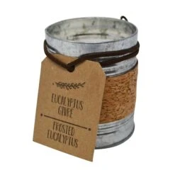 Bougie En Pot De Conserve, Eucalyptus Givré