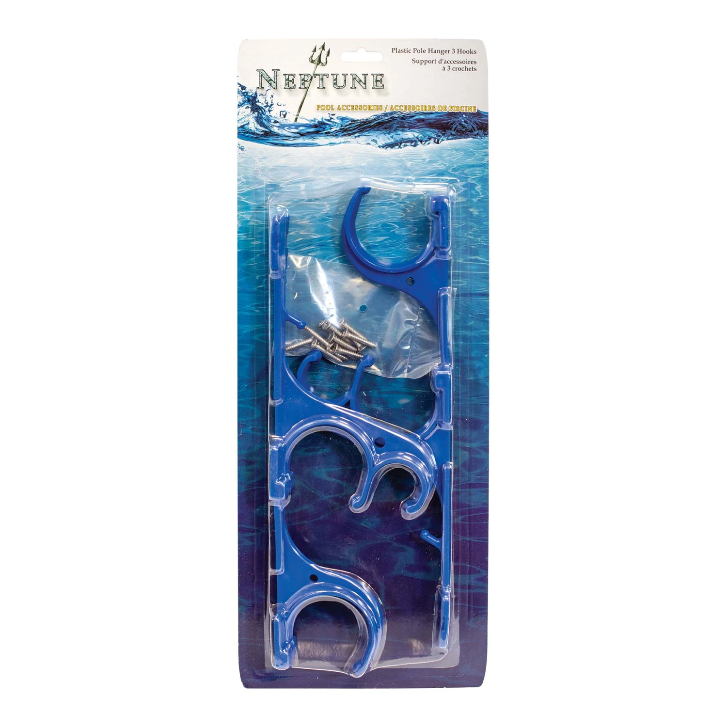 Support En Plastique Pour Manches Télescopiques à 3 Crochets 3 Support En Plastique Pour Manches Télescopiques à 3 Crochets