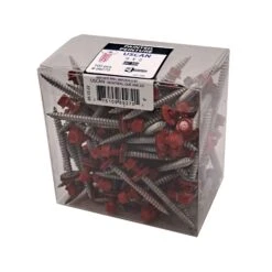 Vis à Tôle à Tête De Couleur Rouge Brillant, #9 X 2" (100 Unités)